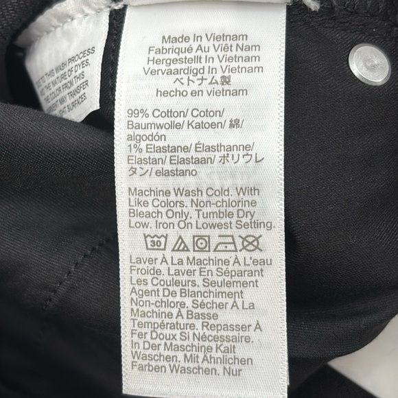 J. Crew denim trouser in 1996 semi-stretch black size 28 CC557 - Picture 7 of 11